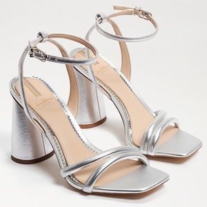 Sam Edelman Kia Heels Silver